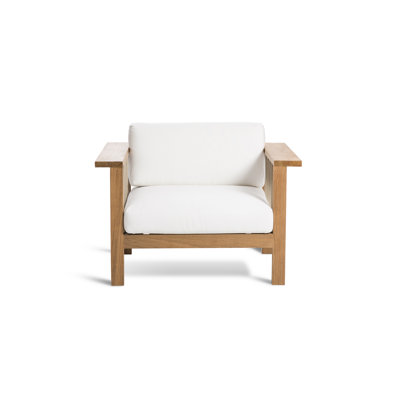 Maro Teak Outdoor Lounge Chair , Sunbrella® Cushions Included