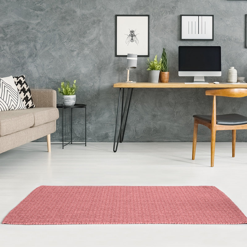 Tapis de zone rouge napperon monochrome, Tapis de couloir 2 pi 6 po x 8 pi