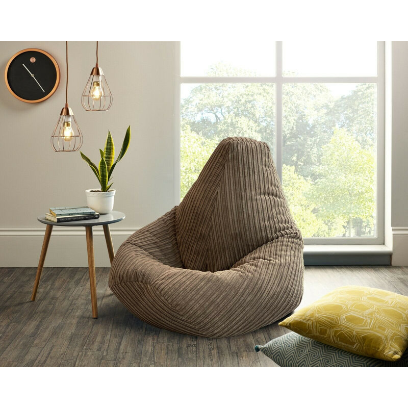 Refillable Classic Bean Bag, Brown