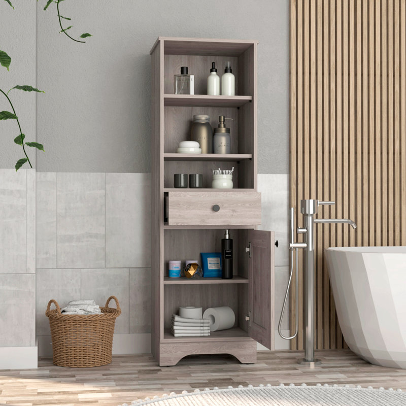Armoire à linge, 1 tiroir, 1 porte