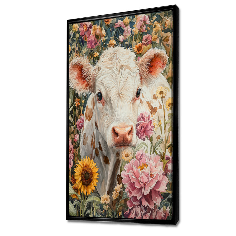 Art avec toile Donzaleigh, H 60 po x l 28 po, Noir, Reproduction avec cadre flottant