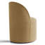Chaise pivotante en lin avec roulettes cachées-421601431-435872614