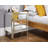Quinton Mirror and Glass Bedside Table 3 Drawers Modern Design