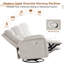 Fauteuil inclinable, oscillant et oscillant de 33 po en velours côtelé moderne avec accoudoirs plus larges, double poches pour la chambre de bébé et le salon-1446311187