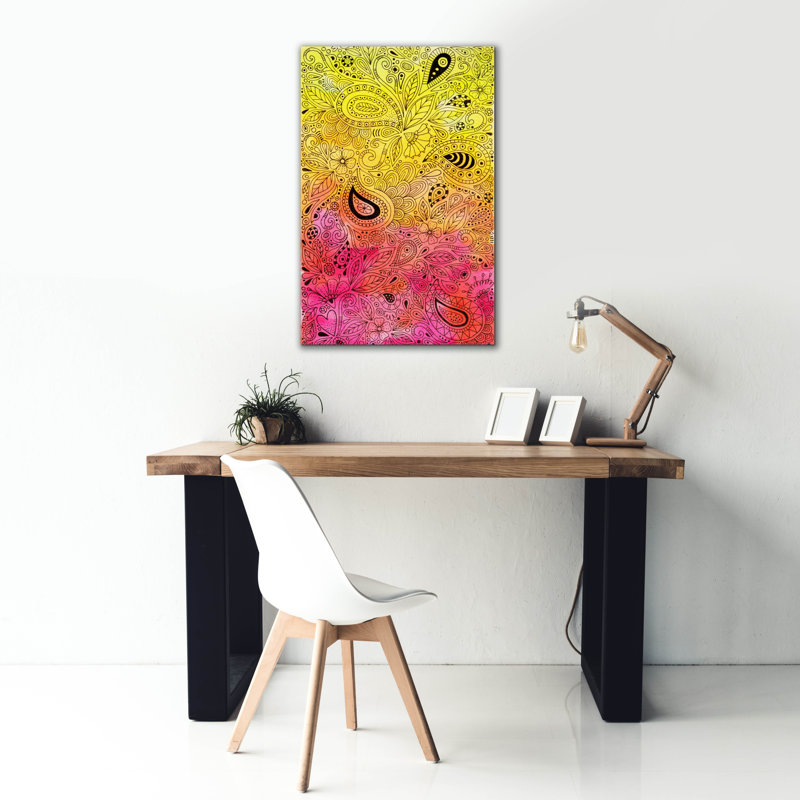 «Sketchbook 3 Watercolor 1» par Hello Angel, art mural sur toile, H 40 po x l 26 po x P 1,5 po