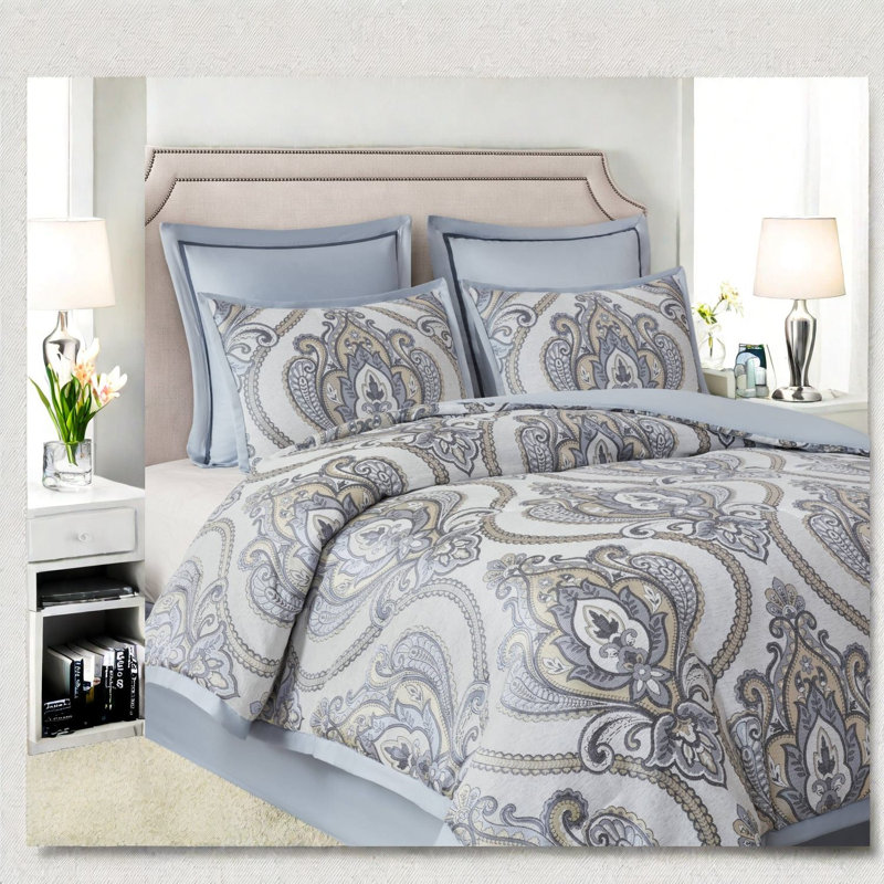 Damask Comforter Set