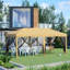 Auvent avec moustiquaire 10 pi x 20 pi Outsunny-113521832