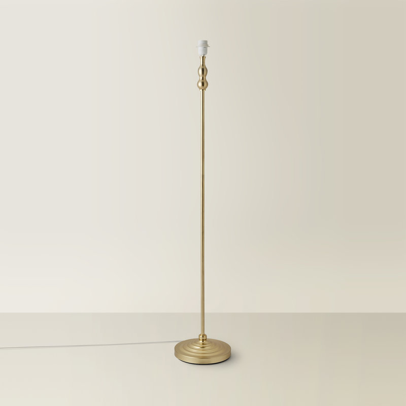 Reselva 131cm Traditional Floor Lamp, Gold, White
