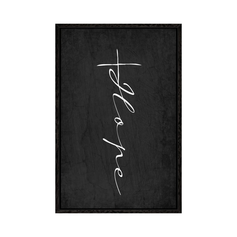 Hope Cross by Kimberly Allen - Print on Canvas, Black Framed, 152.4cm H x 101.6cm W x 3.81cm D