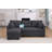 82" L-shape Reversible Linen Sleeper Sectional Sofa, With Pull Out Bed, Storage Chaise And Arms, Corner Couch For Apartment, Dorm, Living Room-124322000