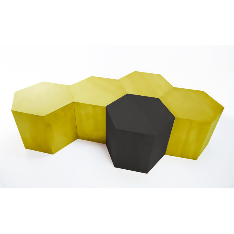 Coffee Table, 16" H x 40" L x 40" W, Matte Gray