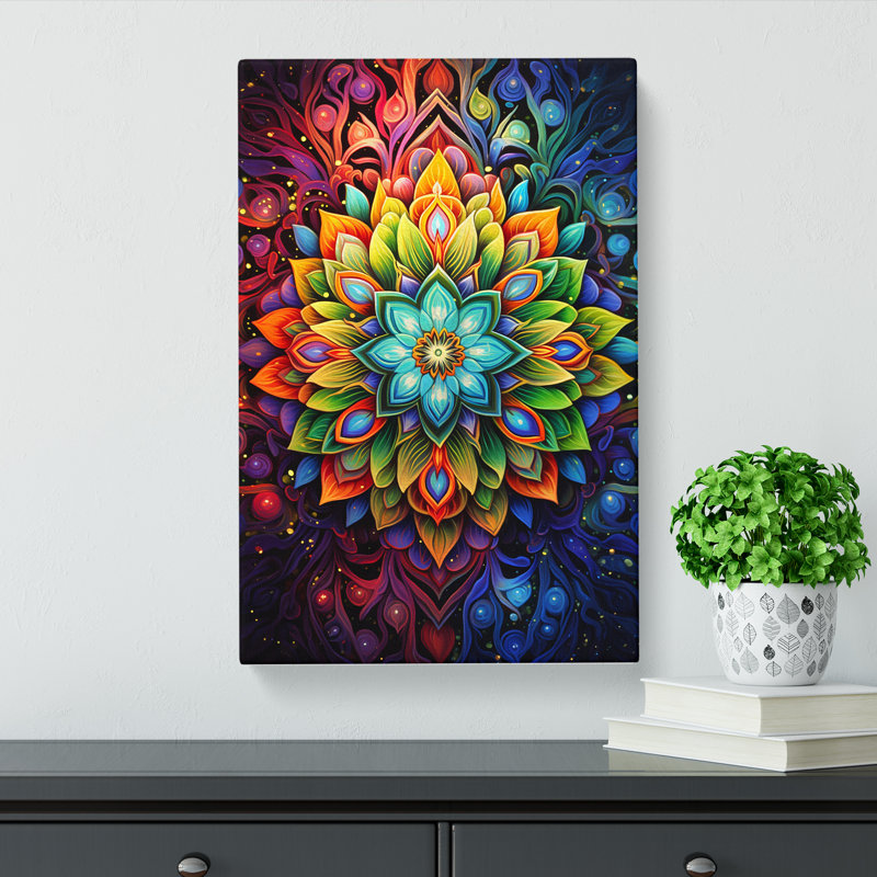 Mandala Modern Art - Wrapped Canvas, 76cm H x 50cm W x 3cm D