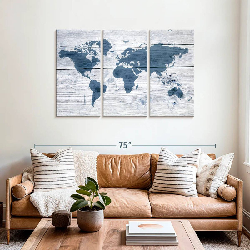  «Wooden World II, H 36 po x l 57 po