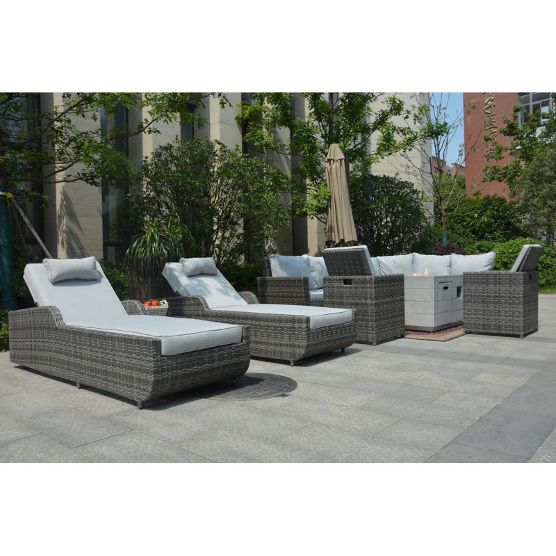 10 - Person Patio Conversation Set with Cushions
