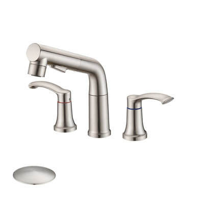 8 Inch Widespread Faucet With Pull Out Sprayer