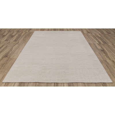 Clearance One-of-a-Kind Rectangle 9'1" X 12' Wool Area Rug Tan