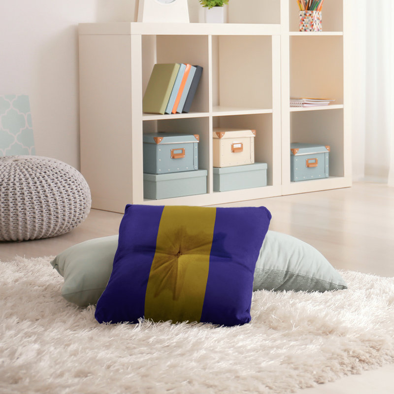 Coussin de sol touffeté baltimore, 26 po x 26 po, Mauve / doré