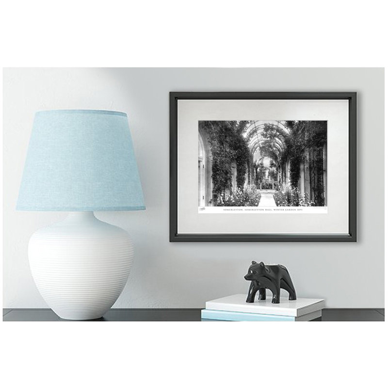 Somerleyton, Somerleyton Hall, Winter Garden 1891 by Francis Frith - Single Picture Frame Print, 60cm H x 80cm W  x 2.3cm D
