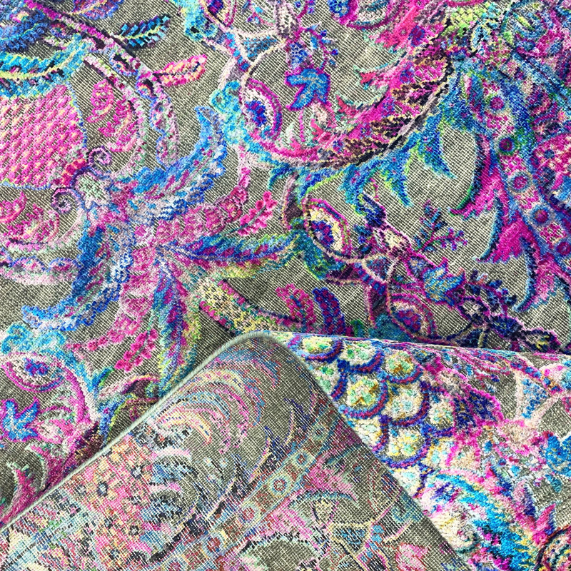 Floral Area Rug, Rectangle 10' x 14'
