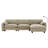 108" Chenille Sectional Sofa with USB Chargers & Storage Ottoman, 330lb/Seat Capacity-762171854