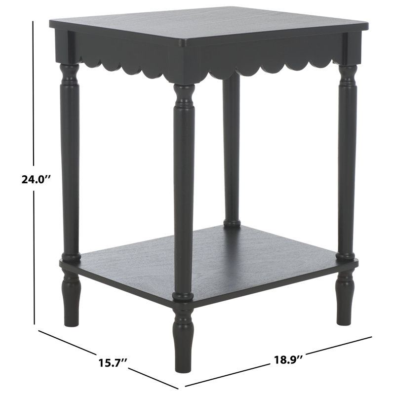 Haven End Table, Matte Black