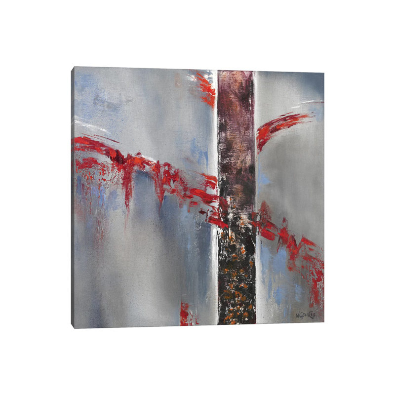Red Splash II by Nelly Geurts - Wrapped Canvas Gallery-Wrapped Canvas Giclée, 66.04 cm H x 66.04 cm W x 1.91 cm D
