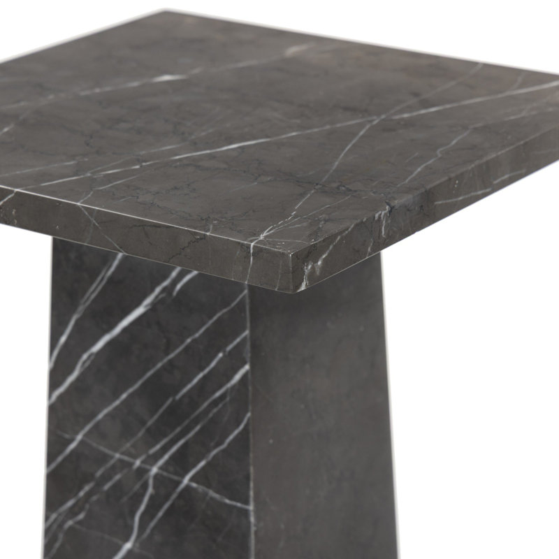Piédestal Ellric 40 po, Grey Italian Marble