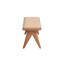 Banc en rotin et finition naturelle Velentina