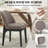 19.5" H Polyester Upholstered Dining Chair With Black Solid Wood Legs（Set Of 4）-1882725028-1882725035