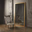 Beaumont Floor Mirror-Gold Leaf