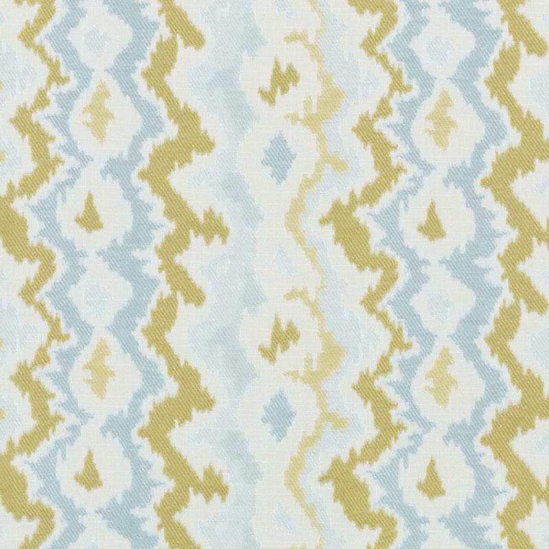 Alhambra Fabric, Blue/Yellow
