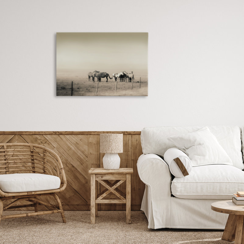 Toile monochrome The Herd, par Roberta Murray, H 16 po x l 24 po