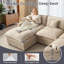 Canapé modulaire en forme de U 107,9 "avec repose-pieds, canapé profond pour le salon-399489057