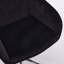 Chaise de travail ergonomique Home Base - base en métal, siège en velours doux, dossier en relief, coussin pivotant noir confortable pour bureau,-132960751