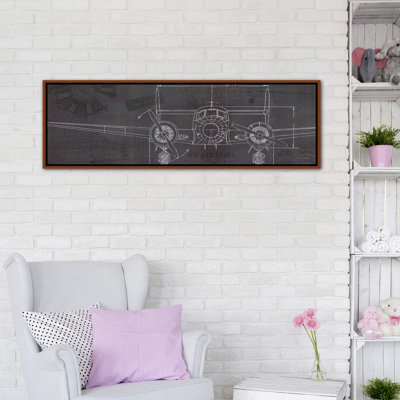«Plane Blueprint IV» par Marco Fabiano - impression d'art panaromique