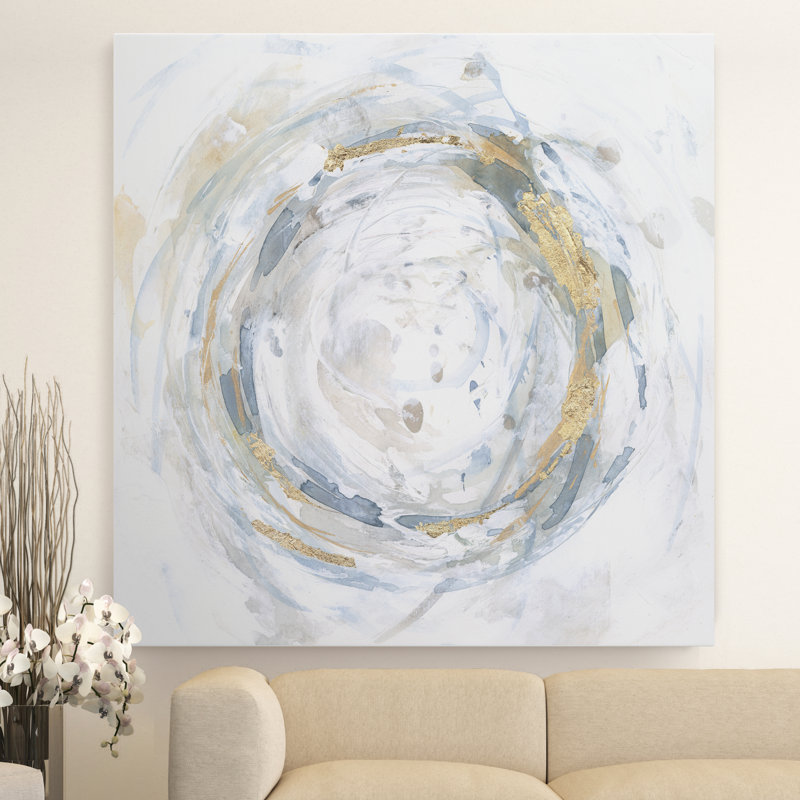 Halcyon Whirl II - reproduction d'art sur toile, H 40 po x l 40 po x P 1 po, Toile tendue