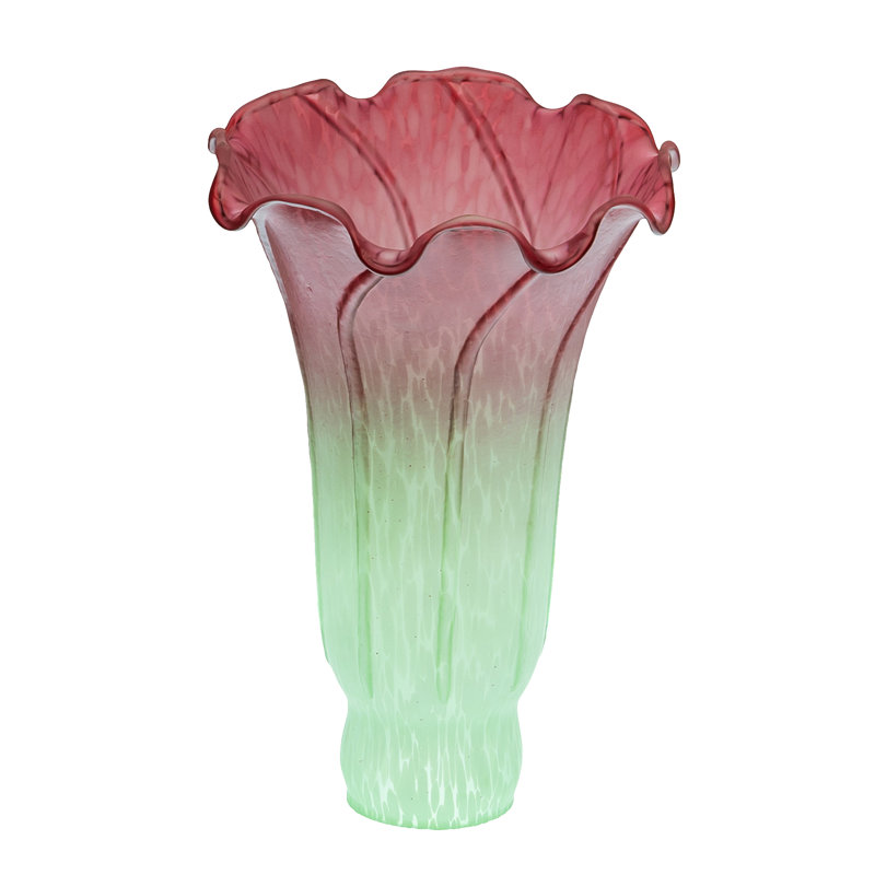 Novelty Lamp Shade, Green/Red, 6" H x 4" W x 4" D