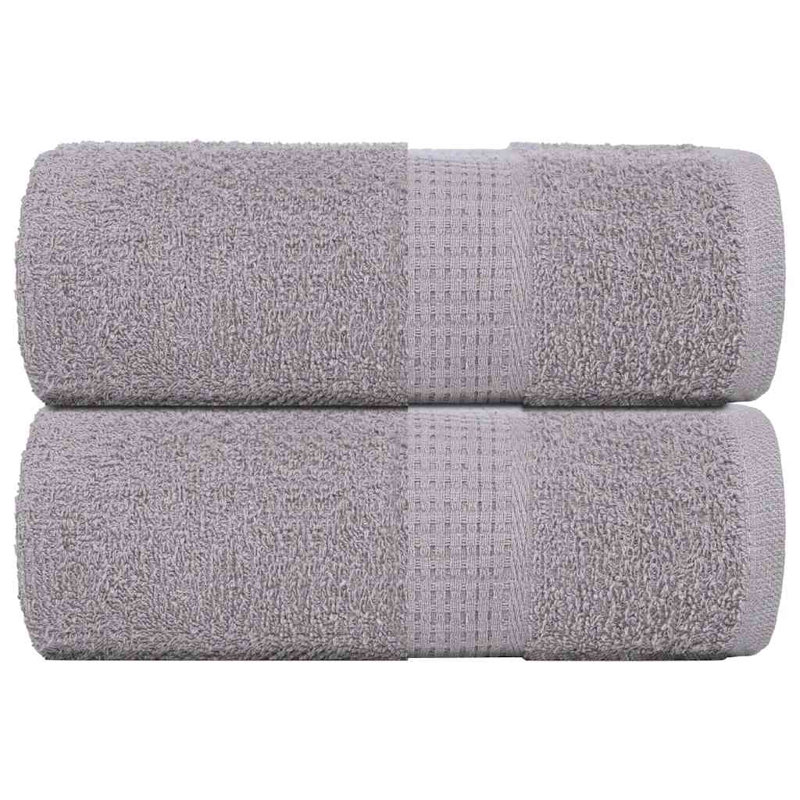 Sawiki 100% Cotton Bath Towels, Grey, Soap Towel - 2 Pack