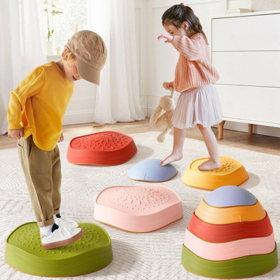 Pierres de marche pour enfants, 5 pièces de marche pour tout-petits antidérapants, Pierres de marche sensorielles
