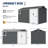 8X12 Ft Metal Outdoor Shed With Stable Floor Base & Vents - Dark Gray Foundation Window