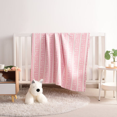 3 Layer Muslin Cotton Blanket, Reversible Lightweight Thermal Toddler Blanket, 45"x60"