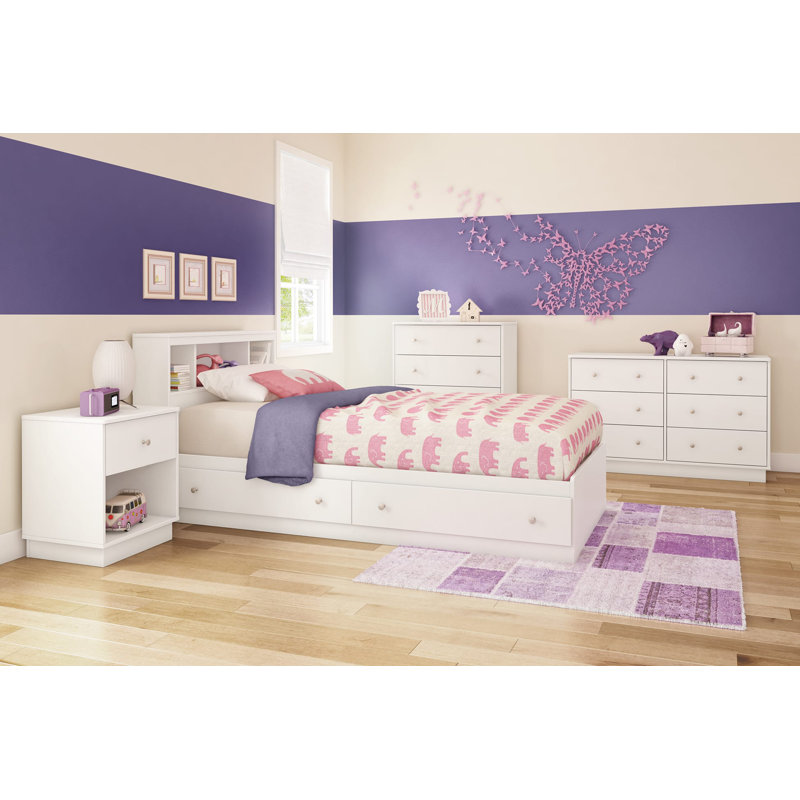 Cremont Twin Bookcase Headboard, White