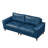 79" Faux Leather Square Arm Sofa-164126014