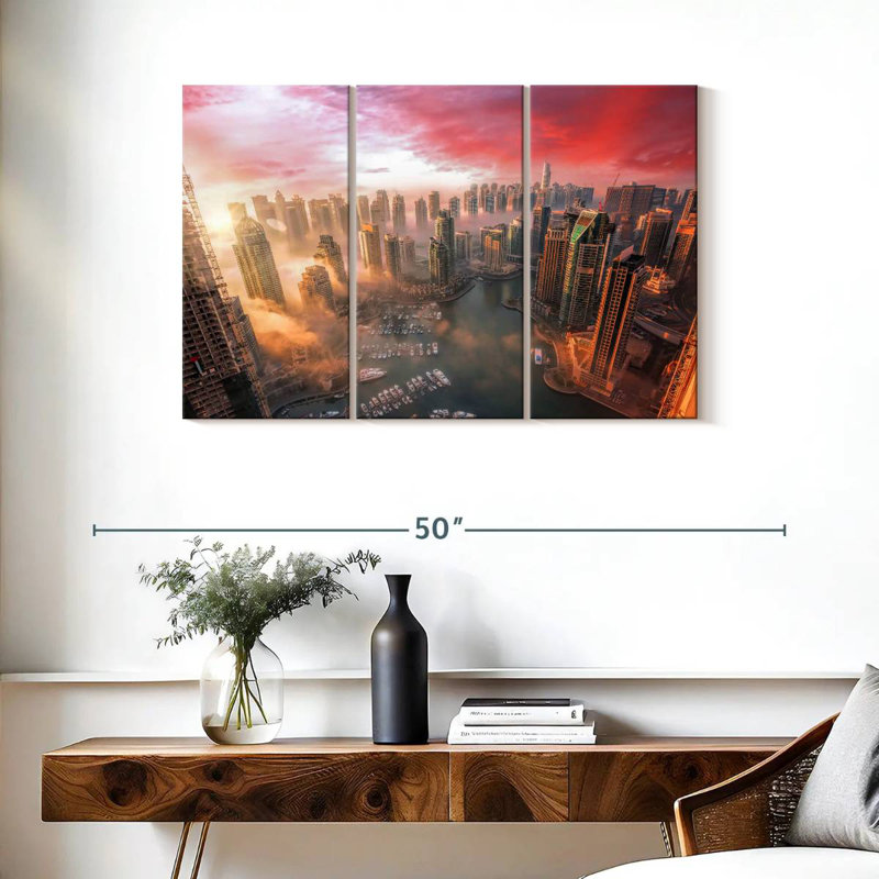 Sebbie Dubai Sunset, 24" H x 38" W