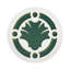 Timothy Corrigan Parterre Garden Vegan Leather Round Pebble Placemat