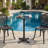41.5" Round All-Weather Outdoor Patio Bar Height Bistro Table, Rust-Proof Cast Aluminum Frame & Anti-Slip Foot Pads, UV-Resistant Fade-Free Suitable For Garden, Patio