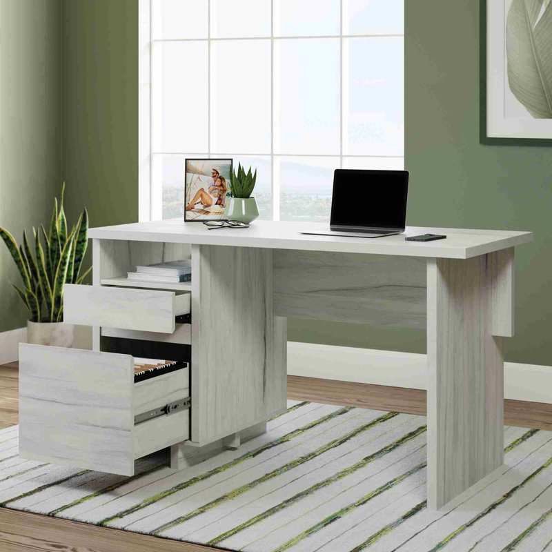 Bureau contemporain avec tiroir classeur