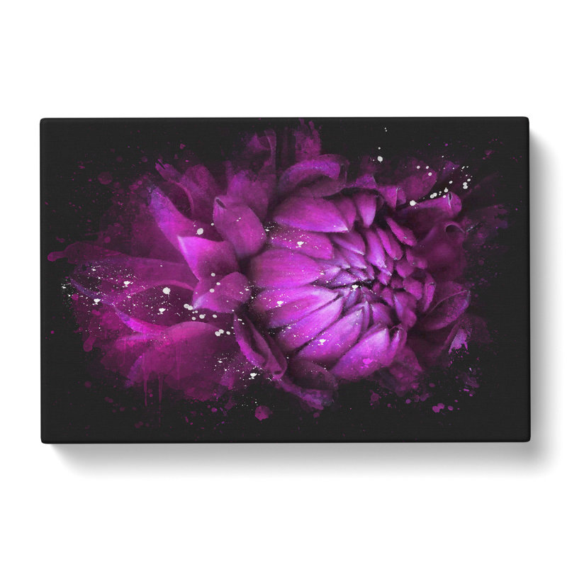 Purple Flower Vol.1 - Wrapped Canvas Print, 40cm H x 60cm W x 3cm D