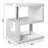 White Led Side Table Small Coffee Table For Living Room, High Gloss S Shape Sofa End Table With RGB Led Lights, 2 Tier Storage Shelves Ractangle Coffee Table For Home Office Furniture-1731662321