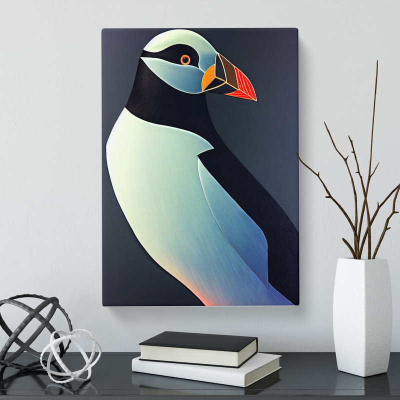 Babiarz Puffin Vol.1 - Wrapped Canvas, 60cm H x 40cm W x 3cm D